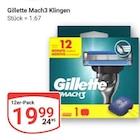 Mach3 Klingen im Angebot bei GLOBUS in Oberhausen Mach3 Klingen Angebote von Gillette bei GLOBUS Oberhausen für 10,99 €