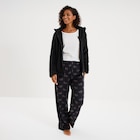Ensemble pyjama 3 pièces effet polaire noir femme - La Halle à Aulnay-sous-Bois Ensemble pyjama 3 pièces effet polaire noir femme en promo chez La Halle Aulnay-sous-Bois à 19,99 €
