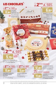 Promotion Lindt dans le prospectus Supermarchés Match, valable du 09/12/2025 au 27/12/2025 Promo Lindt dans le catalogue Supermarchés Match du moment à la page 32