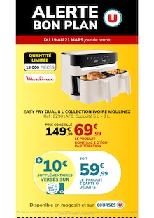 Catalogue Super U de la semaine "ALERTE BON PLAN" avec 1 page, valide du 19/03/2026 au 21/03/2026 pour Pineuilh et alentours Prospectus Super U de la semaine "ALERTE BON PLAN" avec 1 page, valide du 19/03/2026 au 21/03/2026 pour Pineuilh et alentours