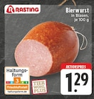 Bierwurst Angebote von Rasting bei E center Aachen für 1,29 €