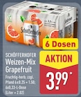 Weizen-Mix Grapefruit von Schöfferhofer im aktuellen ALDI Nord Prospekt