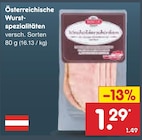 Österreichische Wurstspezialitäten im Angebot bei Netto Marken-Discount in Lutherstadt Wittenberg Österreichische Wurstspezialitäten Angebote bei Netto Marken-Discount Lutherstadt Wittenberg für 1,29 €