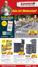 Gartentisch Angebot im aktuellen toom Baumarkt Prospekt auf Seite 1