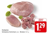Schweine-Schnitzel im Angebot bei E center in Neu-Ulm Schweine-Schnitzel Angebote von Hofglück bei E center Neu-Ulm für 1,29 €