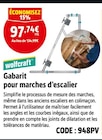 Gabarit pour marches d'escalier - wolfcraft en promo chez Screwfix Le Havre à 97,74 €