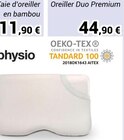 Oreiller ergonomique à mémoire de forme - Inphysio en promo chez Technicien de Santé Oreiller ergonomique à mémoire de forme - Inphysio dans le catalogue Technicien de Santé
