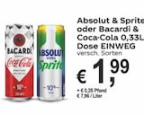 Bacardi & Coca-Cola im Angebot bei Getränke Paradies in Bochum Bacardi & Coca-Cola Angebote von Bacardi bei Getränke Paradies Bochum für 1,99 €
