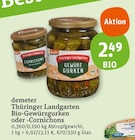 Bio-Gewürzgurken oder -Cornichons Angebote von demeter, Thüringer Landgarten bei tegut Frankfurt für 2,49 €