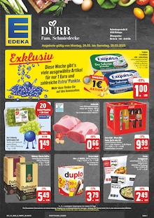 Aktueller EDEKA Prospekt für Aub mit  Seiten