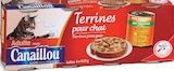 Terrines pour chat adulte aux viandes et aux légumes - CANAILLOU dans le catalogue Intermarché Hyper