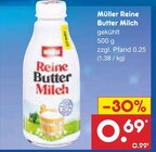 Aktuelle Milch Angebote bei Netto Marken-Discount in Karlsruhe Aktuelles Reine Butter Milch Angebot bei Netto Marken-Discount in Karlsruhe ab 0,69 €