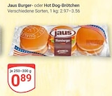 Burger-Brötchen im Angebot bei GLOBUS in Zwickau Burger-Brötchen Angebote von Jaus bei GLOBUS Zwickau für 0,89 €