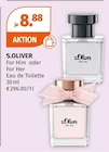 Herren Parfum im Müller Prospekt For Him Eau de Toilette von S.Oliver im aktuellen Müller Prospekt für 8,88 €