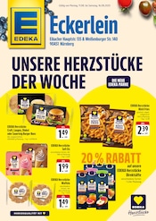 Aktueller EDEKA Schwabach Prospekt "UNSERE HERZSTÜCKE DER WOCHE" mit 2 Seiten