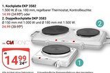 Aktuelle Kochfeld Angebote bei GLOBUS in Duisburg Aktuelles Kochplatte EKP 3582 Angebot bei GLOBUS in Duisburg ab 14,99 €