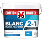 Peinture sous-couche intégrée 2 en 1 blanc mat 10L - V33 - Décor Discount à Échirolles Peinture sous-couche intégrée 2 en 1 blanc mat 10L - V33 en promo chez Décor Discount Échirolles à 39,90 €