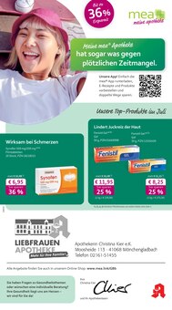 Aktueller mea - meine apotheke Prospekt "Unsere Juli-Angebote" für Mönchengladbach Aktueller mea - meine apotheke Prospekt für Mönchengladbach mit Seiten