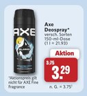 Deospray im Angebot bei combi in Paderborn Deospray Angebote von Axe bei combi Paderborn für 3,29 €