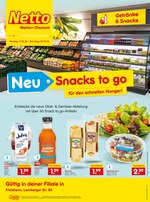 Netto Marken-Discount Prospekt "NEU - Snacks to go - Für den schnellen Hunger!", 2 Seiten, für Calw, 17.02.2020 - 22.02.2020 Netto Marken-Discount Prospekt "NEU - Snacks to go - Für den schnellen Hunger!", 2 Seiten, für Calw, 17.02.2020 - 22.02.2020