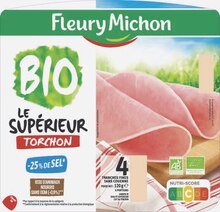 Jambon le supérieur torchon bio -25% de sel - Casino Supermarchés à Bois-Colombes Jambon le supérieur torchon bio -25% de sel en promo chez Casino Supermarchés Bois-Colombes à 2,77 €