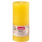 Kerze rustik 160/68 gelb Angebote von Profissimo bei dm-drogerie markt Bayreuth für 2,95 €