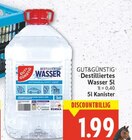 Destilliertes Wasser von GUT&GÜNSTIG im aktuellen E center Prospekt