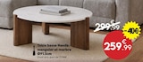 Table basse Nanda manguier et marbre - Maxi Bazar à Drancy Table basse Nanda manguier et marbre en promo chez Maxi Bazar Drancy à 259,99 €
