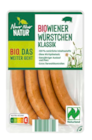 Bio-Wiener Würstchen Angebote von Nur Nur Natur bei ALDI SÜD Ulm für 3,29 €