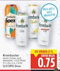 Spezial von Krombacher für 0,75 € bei E center im Angebot Spezial von Krombacher im aktuellen E center Prospekt