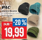 Unisex-Beanie im Angebot bei Kaufhaus Stolz in Rostock Unisex-Beanie Angebote von P.A.C. bei Kaufhaus Stolz Rostock für 19,99 €