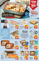 Lachs Angebot im aktuellen REWE Prospekt auf Seite 14