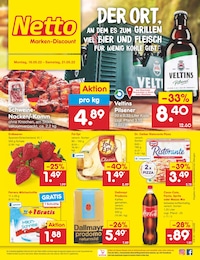 Netto Marken-Discount Prospekt für Münster mit 45 Seiten Netto Marken-Discount Prospekt für Münster: "DER ORT, AN DEM ES ZUM GRILLEN VIEL BIER UND FLEISCH FÜR WENIG KOHLE GIBT.", 45 Seiten, 16.05.2022 - 21.05.2022