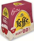 BIERE SANS ALCOOL 0.0° - RUBY LEFFE en promo chez U Express Drancy à 2,33 €