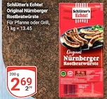 Original Nürnberger Rostbratwürste im Angebot bei GLOBUS in Amberg Original Nürnberger Rostbratwürste Angebote von Schlütter's Echte! bei GLOBUS Amberg für 2,69 €