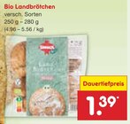 Aktuelles Bio Landbrötchen Angebot bei Netto Marken-Discount in Mannheim ab 1,39 €