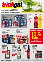 Trinkgut Prospekt für Ingolstadt mit 4 Seiten Trinkgut Prospekt für Ingolstadt: "Aktuelle Angebote", 4 Seiten, 27.11.2023 - 02.12.2023