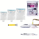 6 sacs rangement sous vide avec pompe manuelle incluse dans le catalogue Maxi Bazar