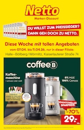 Netto Marken-Discount Prospekt "Diese Woche mit tollen Angeboten" für Halle, 2 Seiten, 07.04.2026 - 11.04.2026