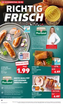 Bratwurst im Kaufland Prospekt "RICHTIG FRISCH" mit 69 Seiten (Frankfurt (Main))