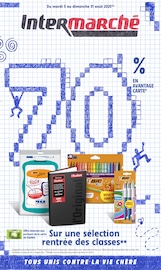 Catalogue Supermarchés Intermarché en cours à Dourges et alentours, "70% EN AVANTAGE CARTE Sur une sélection rentrée des classes", 28 pages, 05/08/2025 - 31/08/2025