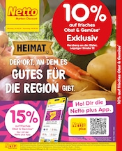 Netto Marken-Discount Herzberg Prospekt der aktuellen Woche, gültig von 24.08.2026 bis 29.08.2026 Aktueller Netto Marken-Discount Herzberg Prospekt "10% auf Obst & Gemüse" mit 2 Seiten