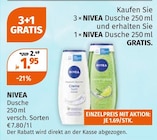 Dusche Angebote von NIVEA bei Müller Ettlingen für 1,95 €