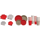 SUR TOUTE LA VAISSELLE A JETER COULEUR UNIE : ASSIETTES, SERVIETTES ET GOBELETS - CARREFOUR HOME en promo chez Carrefour Market Villeurbanne