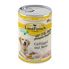 Aktuelles LandFleisch Dog Classic Geflügel mit Reis und Gartengemüse exta mager 400 g Angebot bei Zookauf in Bremen ab 1,29 €