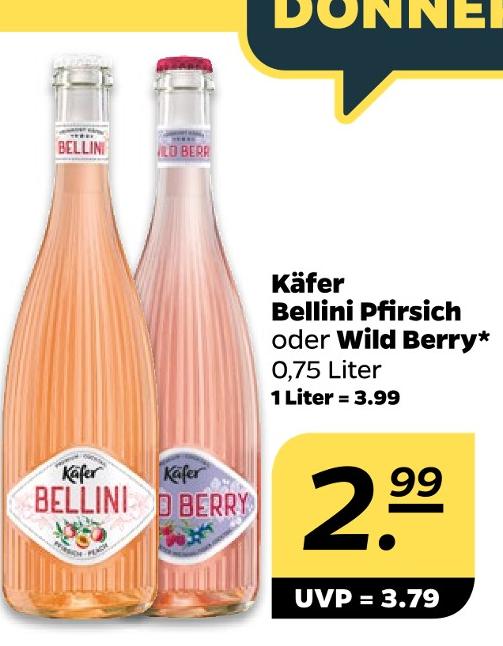 Bellini Pfirsich oder Wild Berry