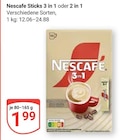 Aktuelle Nescafe Angebote bei GLOBUS in Wiesbaden Aktuelles Sticks 3 in 1 Angebot bei GLOBUS in Wiesbaden ab 1,99 €
