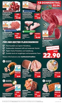 Hackfleisch im Kaufland Prospekt "Aktuelle Angebote" mit 54 Seiten (Moers)