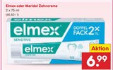Zahncreme von Elmex oder Meridol für 6,99 € bei Netto Marken-Discount im Angebot Zahncreme von Elmex oder Meridol im aktuellen Netto Marken-Discount Prospekt