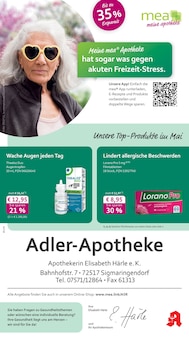 mea - meine apotheke Prospekt Unsere Mai-Angebote mit 4 Seiten